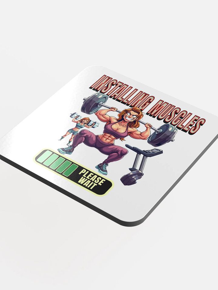 Intalling Muscle Weightlifting Female Coaster Set product image (2)