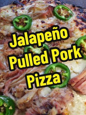 Jalapeño Pulled Pork Pizza! @Melinda’s Hot Sauce Fire Roasted Jalapeño Sauce & Hot Sauce Pizza Ranch #bbq #pizza #food 