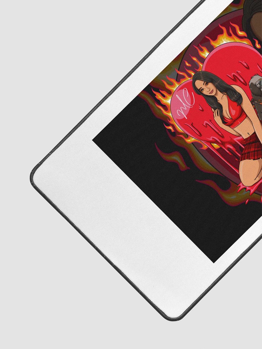 Heart on Fire Desk Mat product image (3)