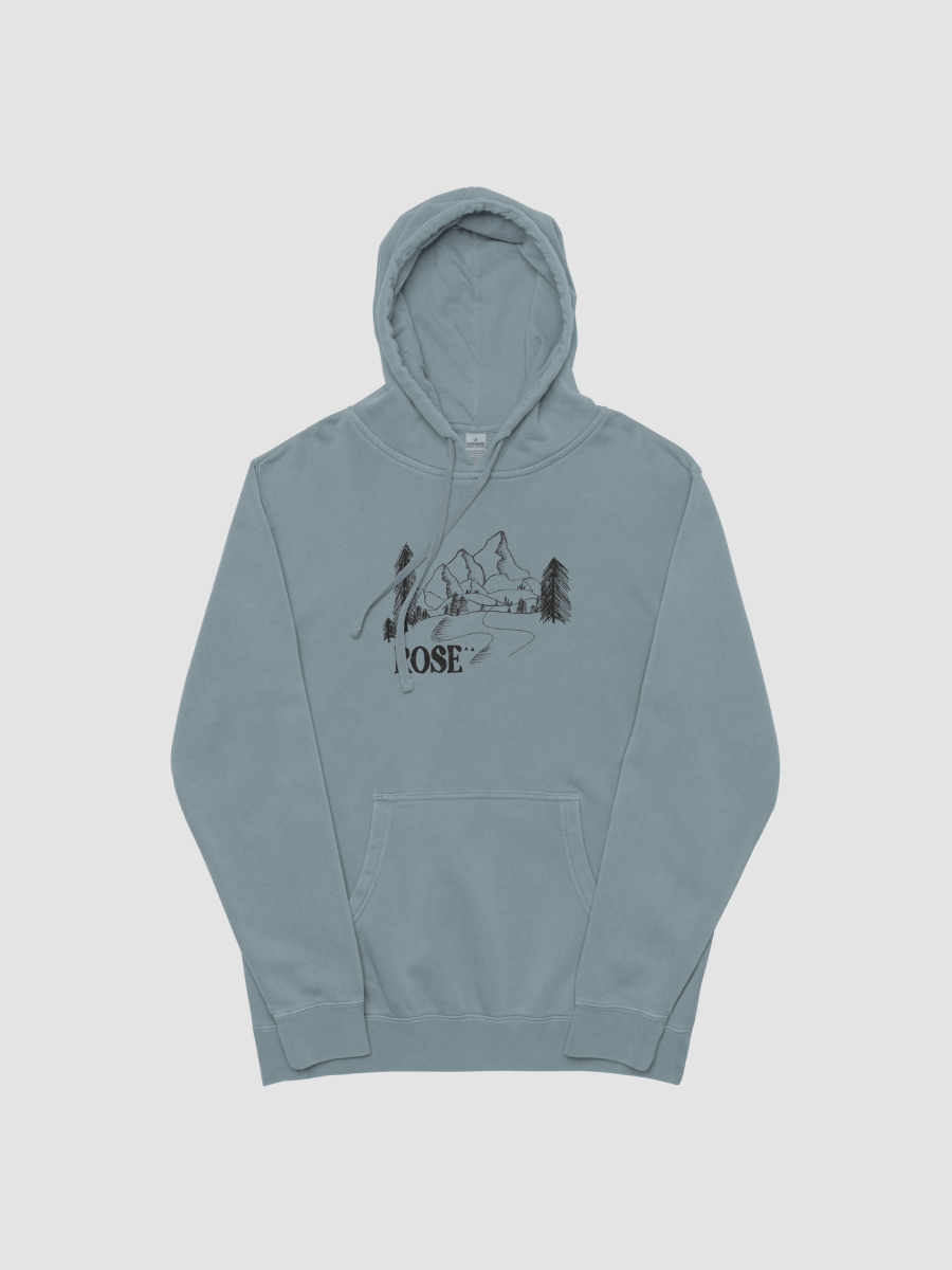 [Rose] Unisex Pigment-Dyed Hoodie product image (1)