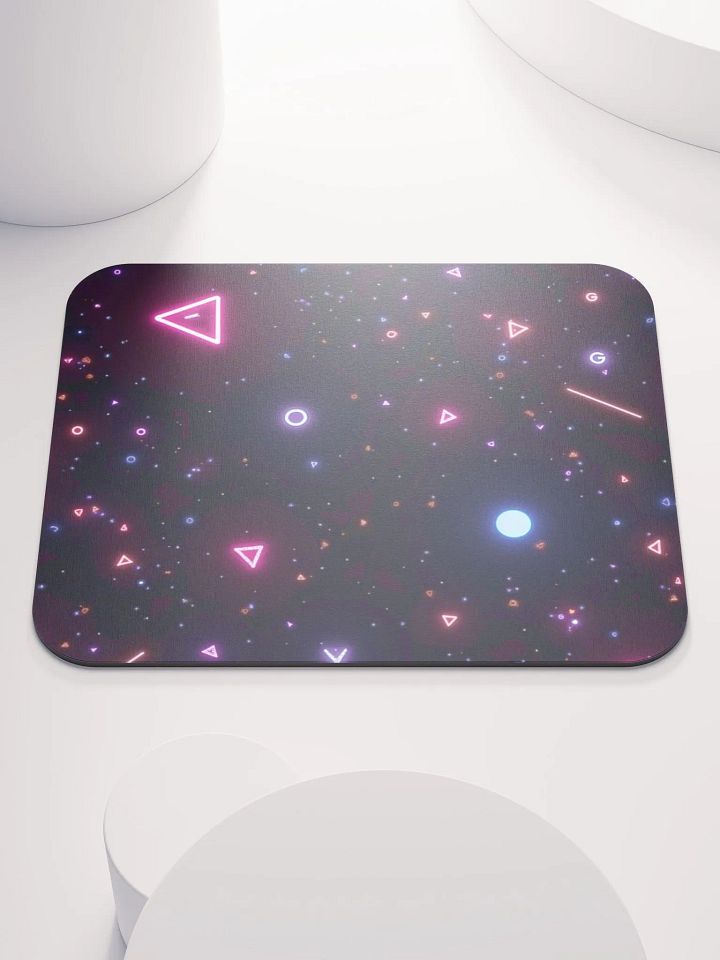 Neon Geometric Glow Mouse Pad product image (1)