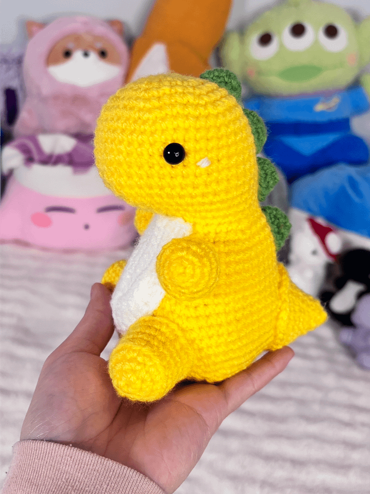 Lemmy 🍋 - Chubby Lemon Dinosaur Plushie product image (2)