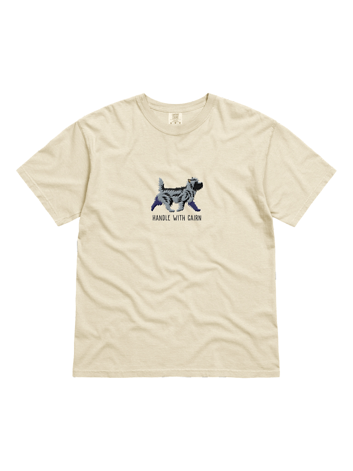 Handle with Cairn T-Shirt(Embroidered) of a Cairn Terrier(Blue) product image (41)