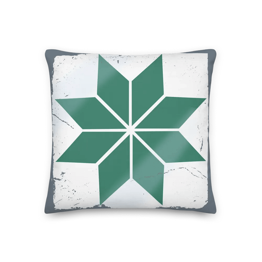 Azul Tile Board Game 18" x 18" Pillow - White product image (4)