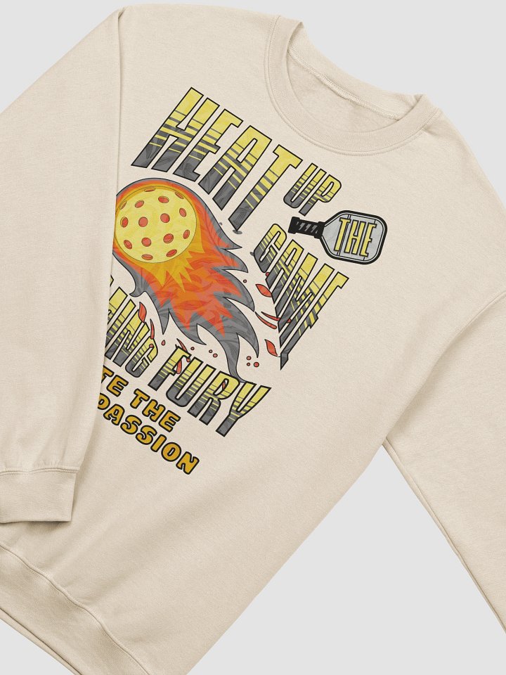 Heat Up The Game Flaming Fury Pickleball Passion Crewneck product image (22)