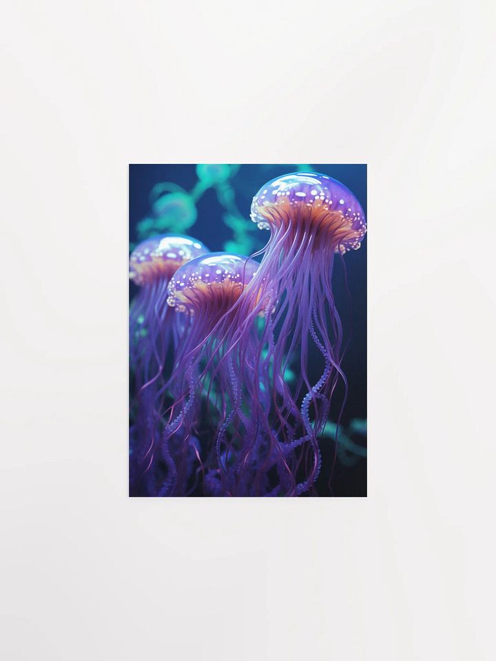 Bioluminescent Jellyfish Serenity Poster product image (1)