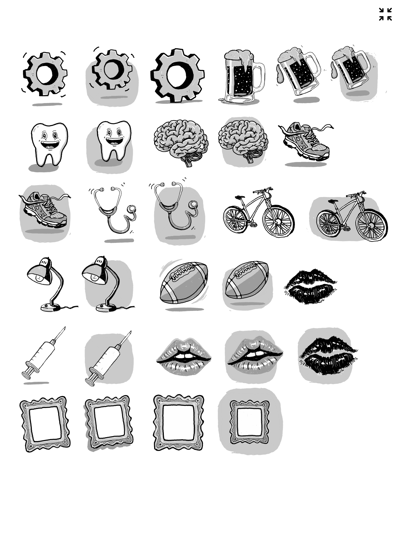 The Kitchen Sink Supernote Sticker set Oh and No tracing required! product image (12)