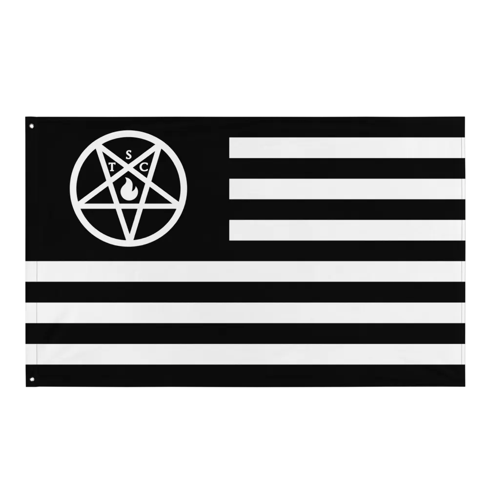 The Satanic Circle - Indoor U.S Flag product image (1)