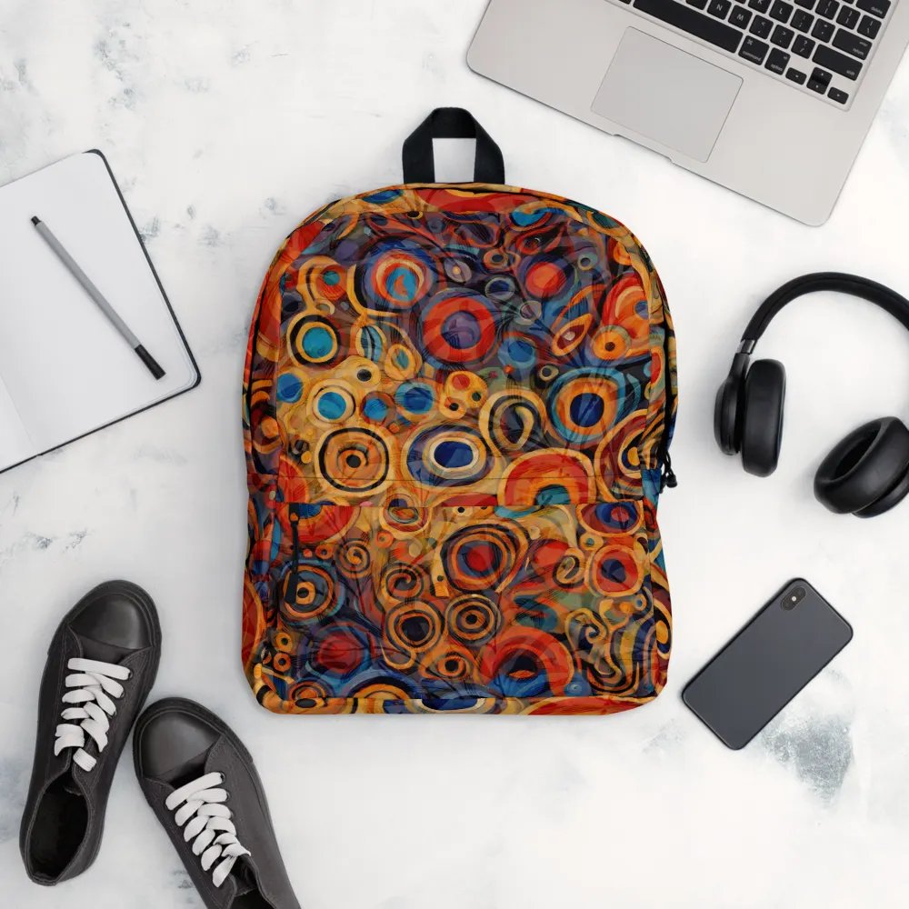 Vibrant klmt All-Over Backpack for arty frinds moms students product image (12)