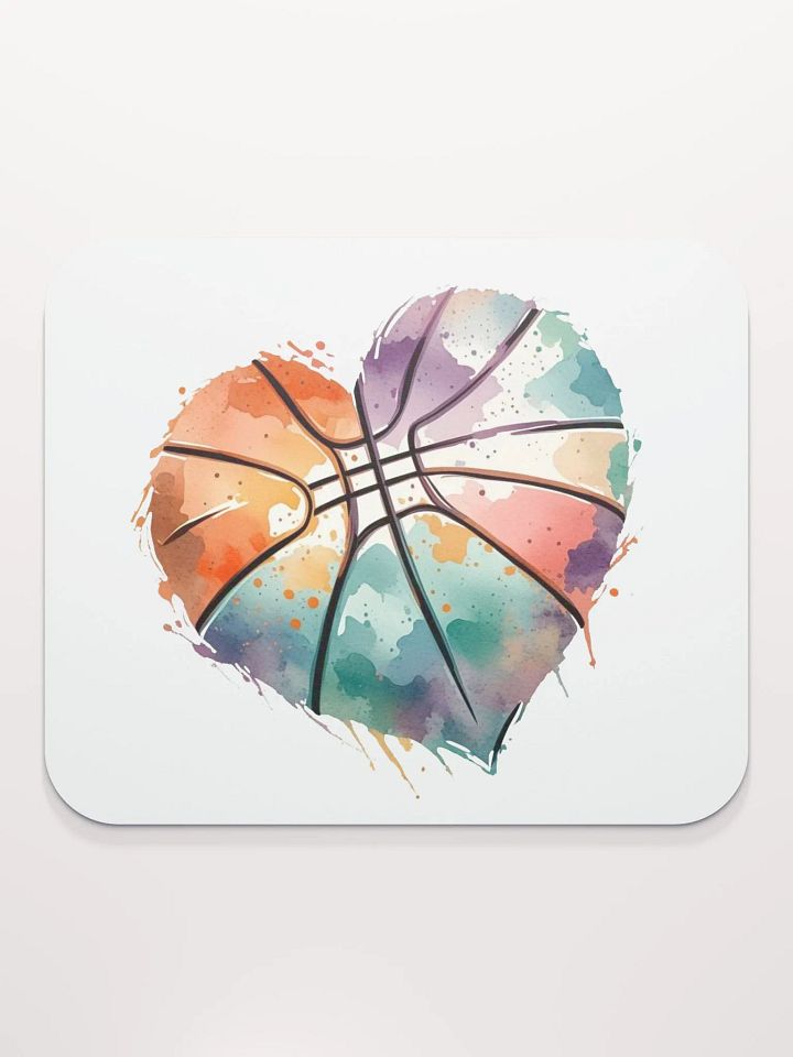 Heart Pastel Basketball Mouse Pad product image (1)