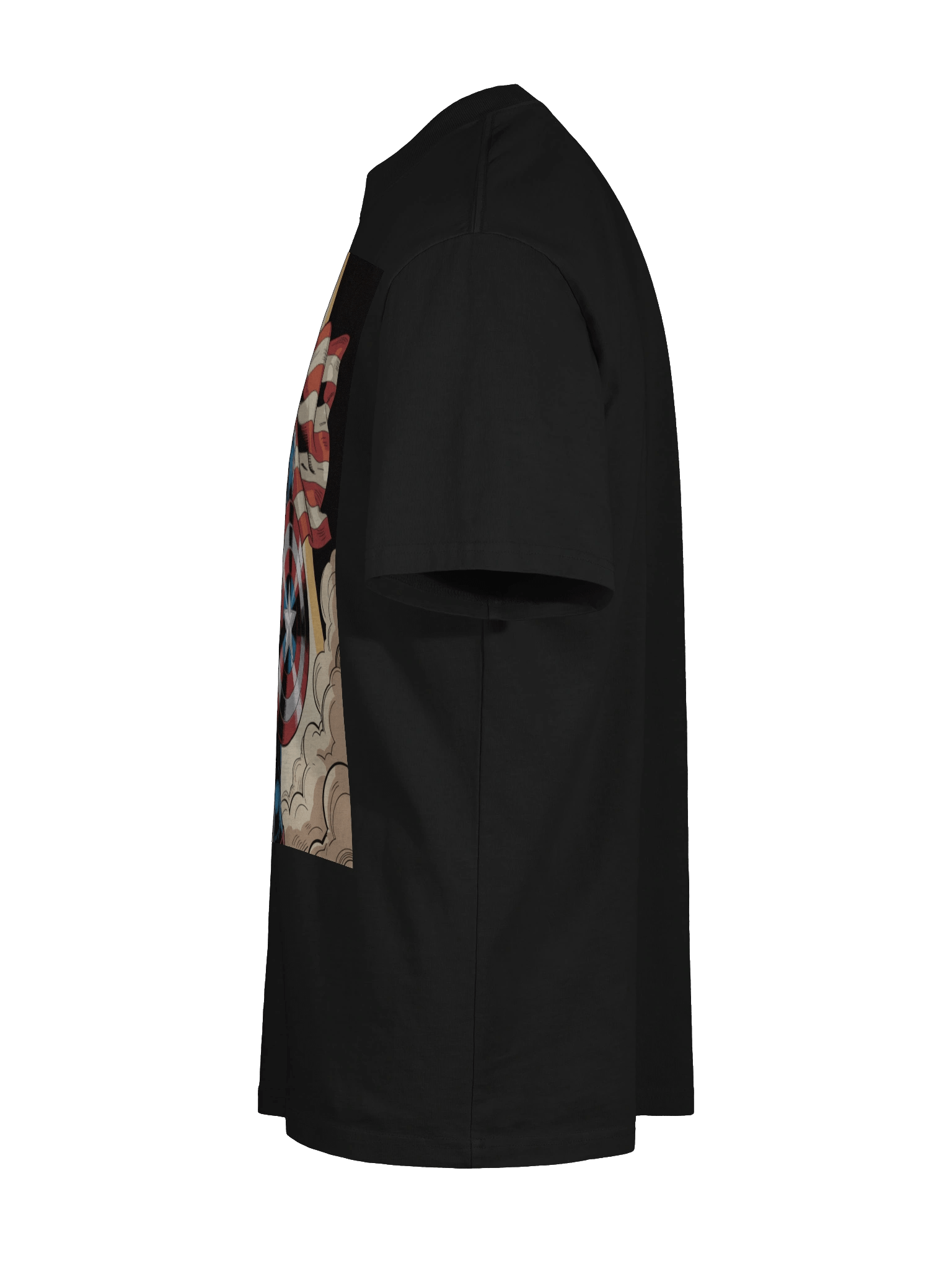 Herald's Halo: Captain America Dawn-Borne Oath Oversized Faded T-Shirt product image (10)