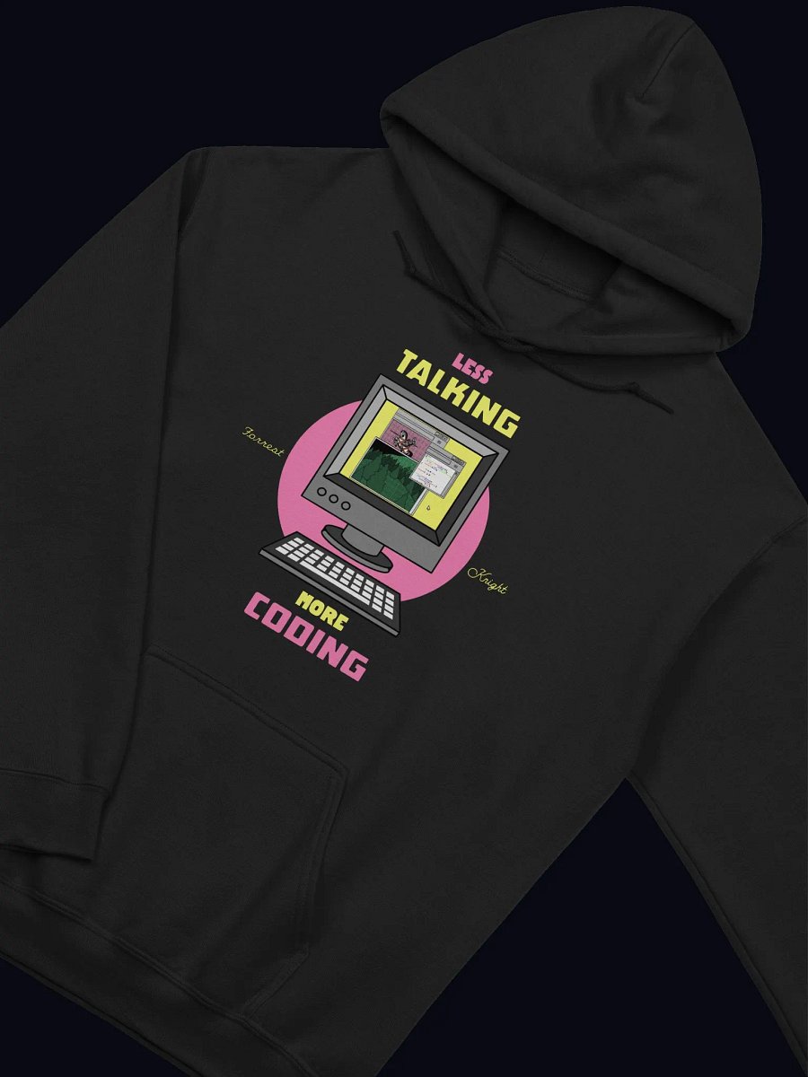 Less Talking More Coding Hoodie (No Frame) product image (2)