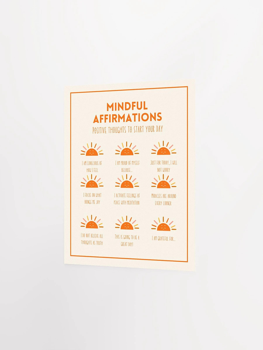 Sunshine Affirmations: Mindful Poster product image (2)