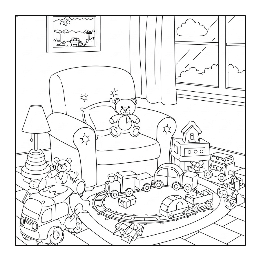 Cozy Corners Coloring Book product image (4)