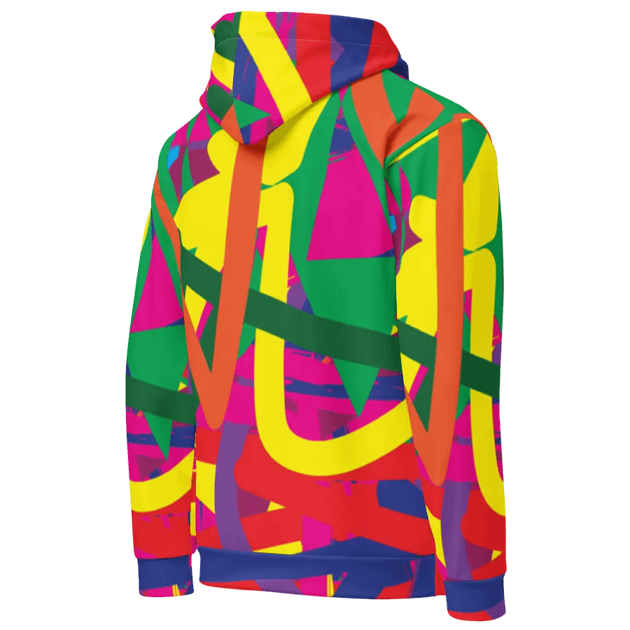 Colours - All-Over Print Recycled Unisex Hoodie product image (4)