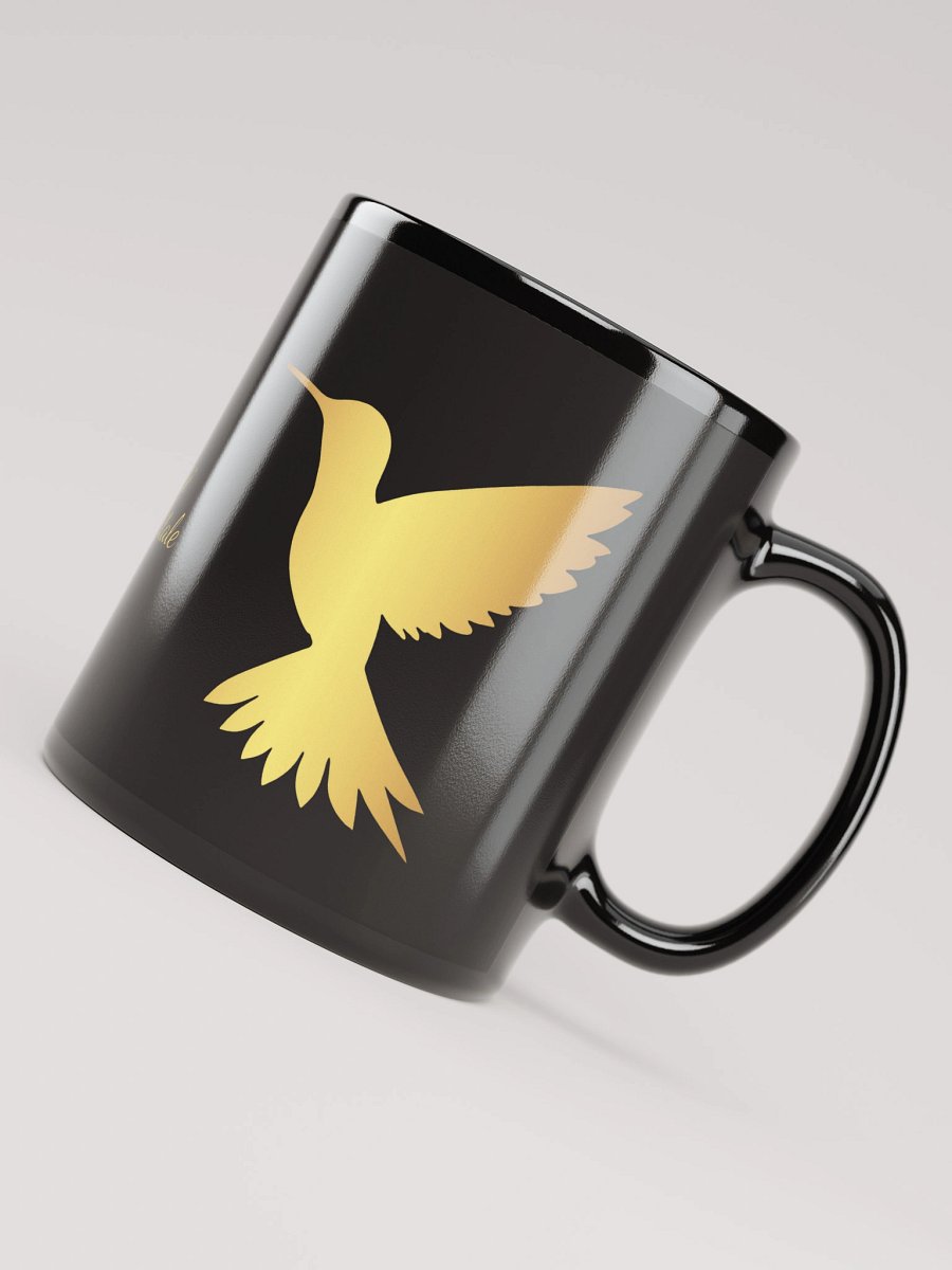 Mug Noir et Doré - Colibri - Cadeau Energie Positive product image (4)