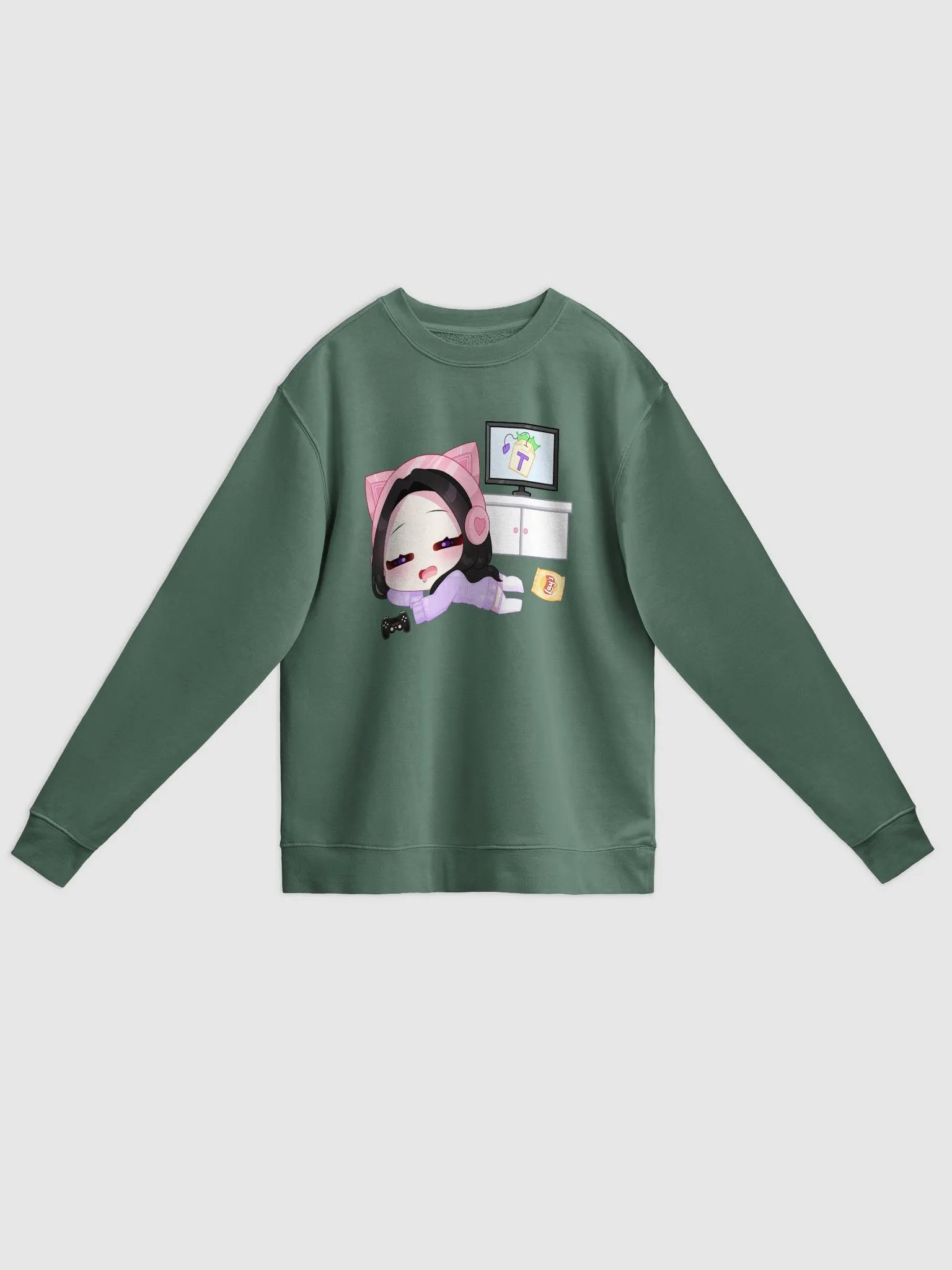 'Lazy Gamer' Chibi Sweater (Unisex) product image (1)