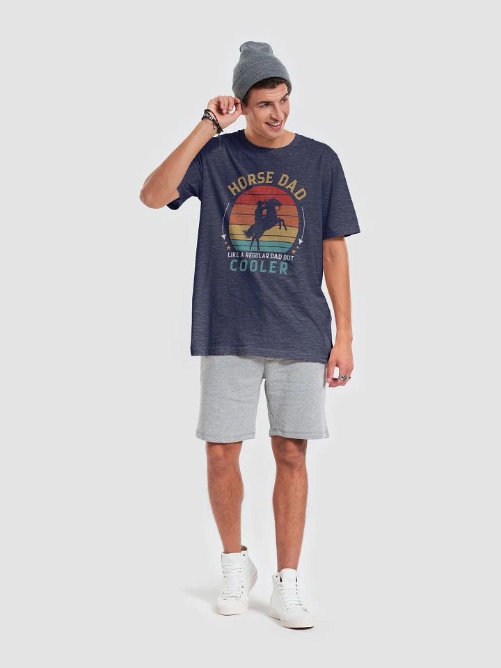 "Horse dad" t-shirt (dark background) product image (2)