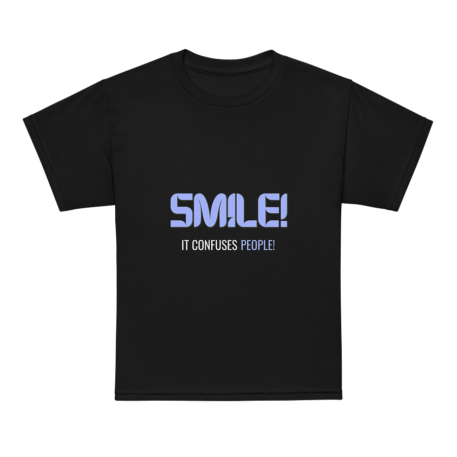 "SMILE it confuses people" Youth Sports Tee product image (7)