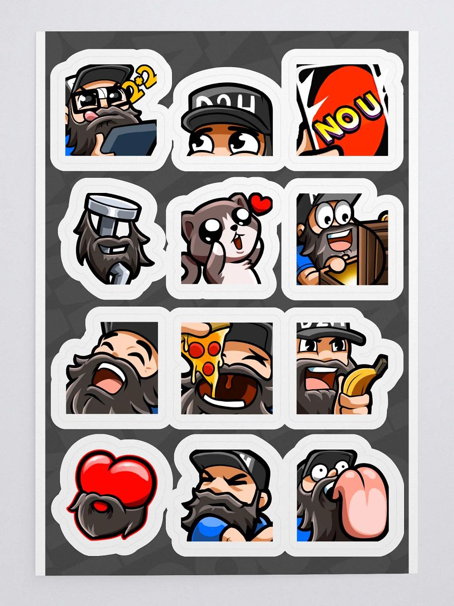 Emote Sticker Sheet. Set 4 product image (4)