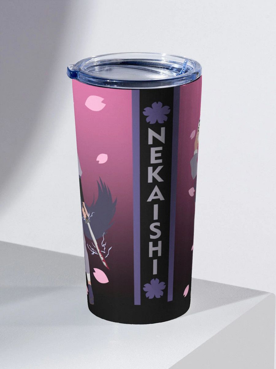 20oz Stainless Steel Tumbler - LowPro | Dark Mode | Pink Fade product image (3)