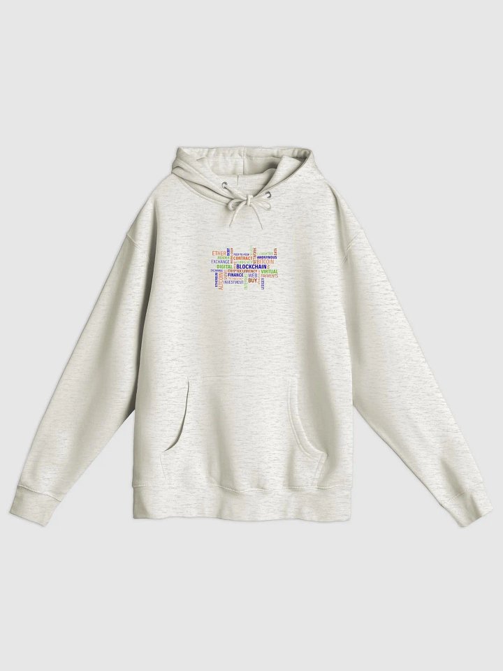 Cryptocurrency Word Cloud Unisex Hoodie product image (1)