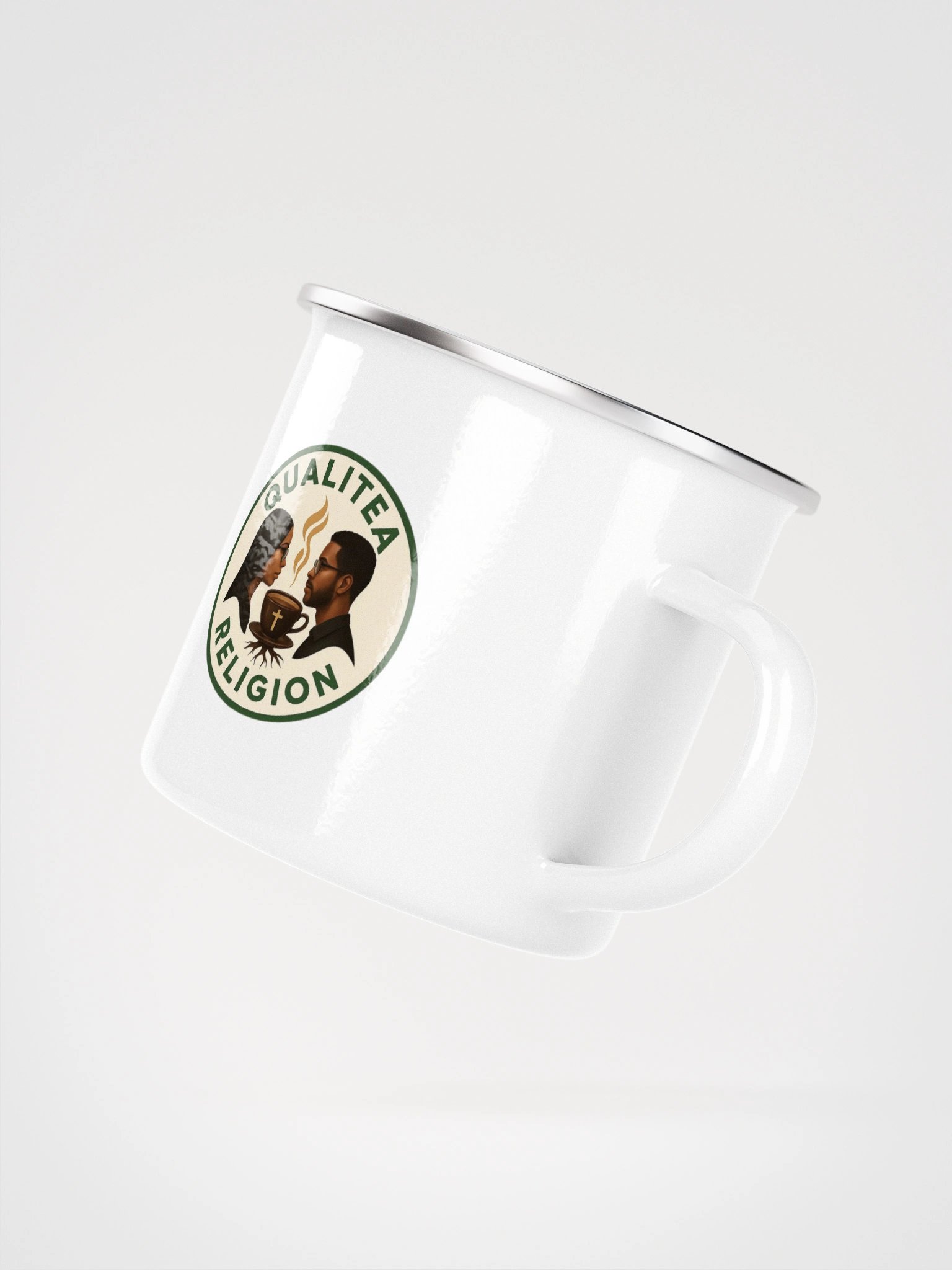 QualiTEA Religion Collection — Enamel Metal Mug product image (3)