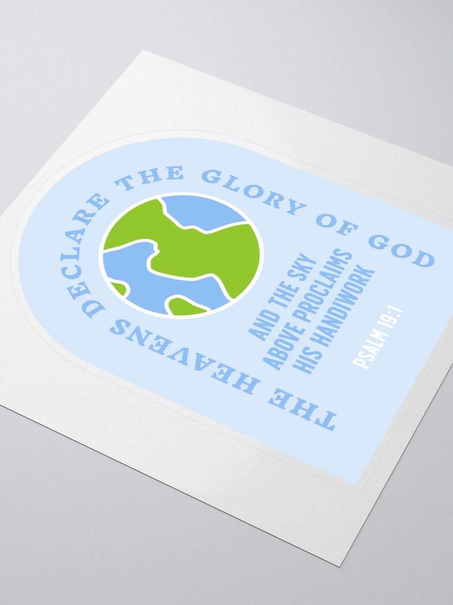 Psalm 19:1 Sticker product image (3)