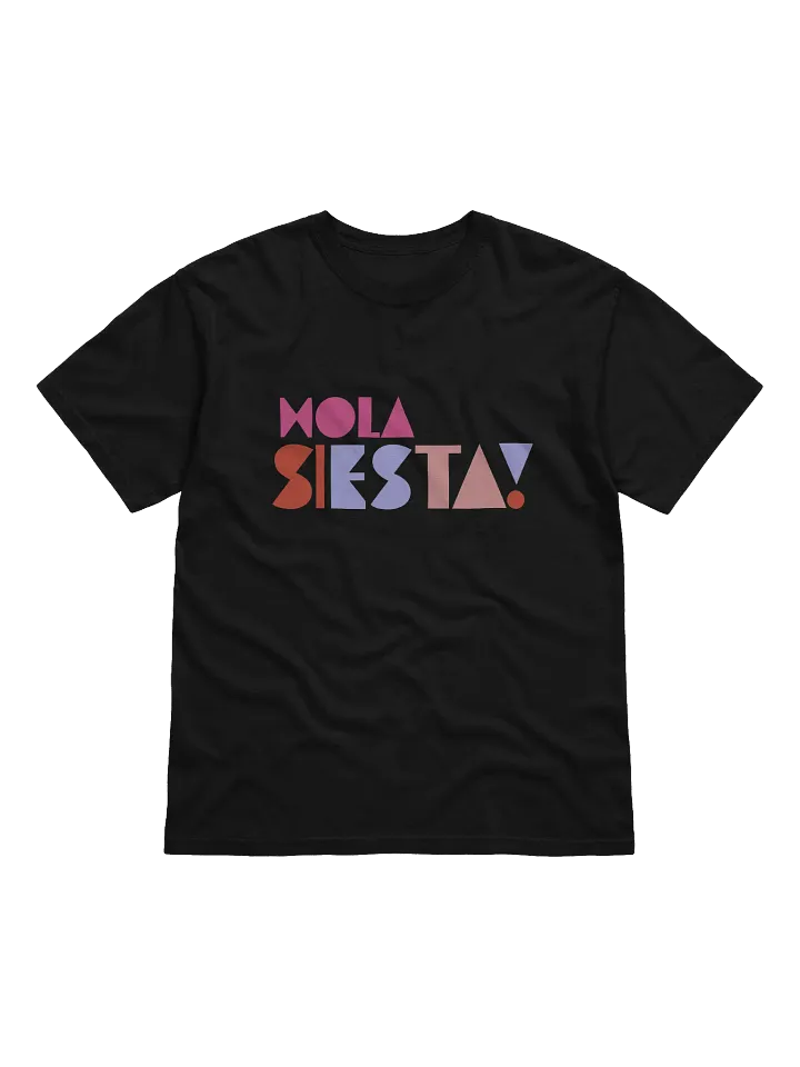 Hola Siesta Heavyweight T-Shirt Black product image (1)