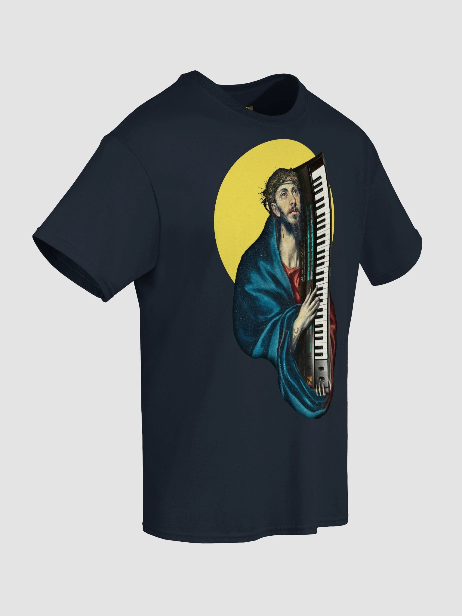 Christ Carrying the DX7 (Yamaha DX7) , EDM Tecno Unisex t-shirt product image (8)