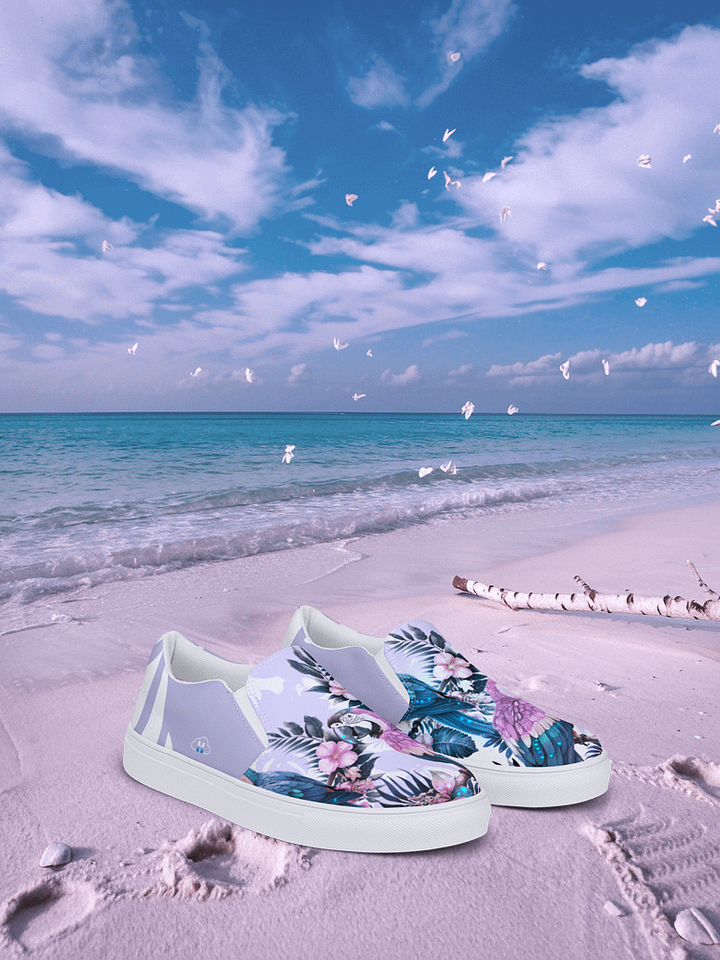 Elysian Birds-Women's Slip-On Canvas Shoes product image (1)