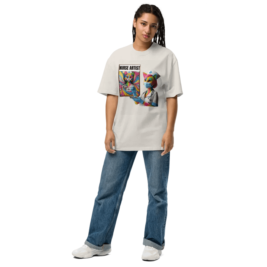 Rainbow Nurse Artist Faded T-Shirt product image (21)