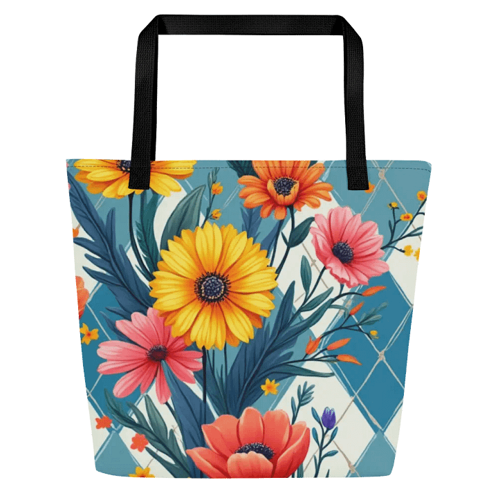 Blossoms Floral Tote With Pocket Bag #714 product image (1)
