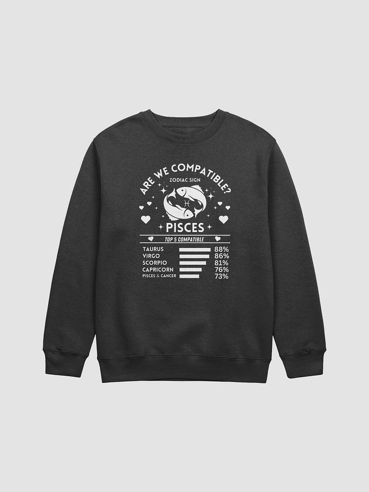 Pisces Zodiac Sign Romantic Compatibility - Lane Seven Premium Crewneck Sweatshirt product image (2)
