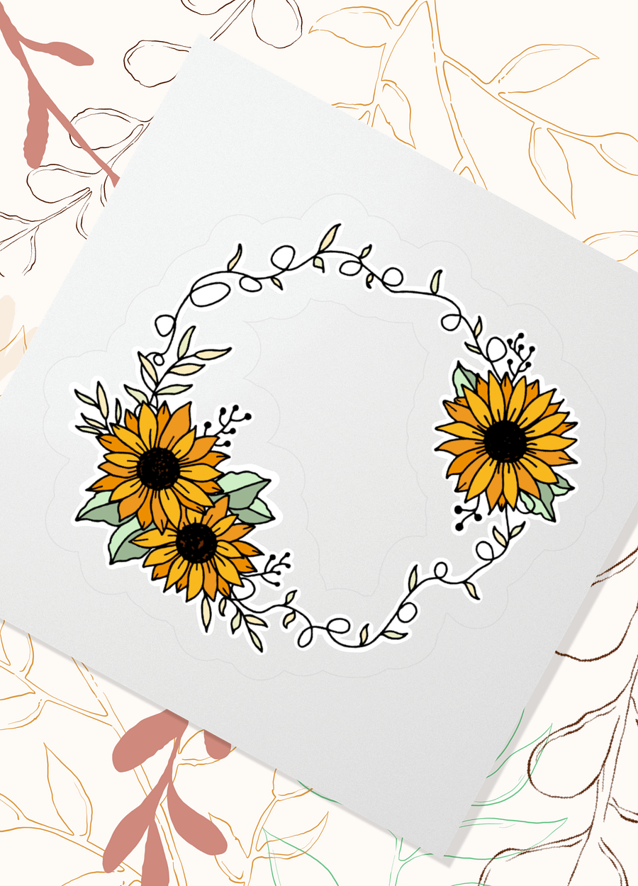 Sunflower Vine Sticker product image (10)