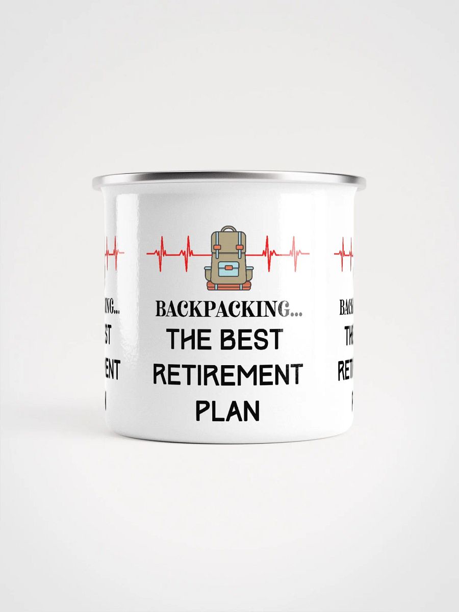 Retirement Backpacking Enamel Mug product image (4)