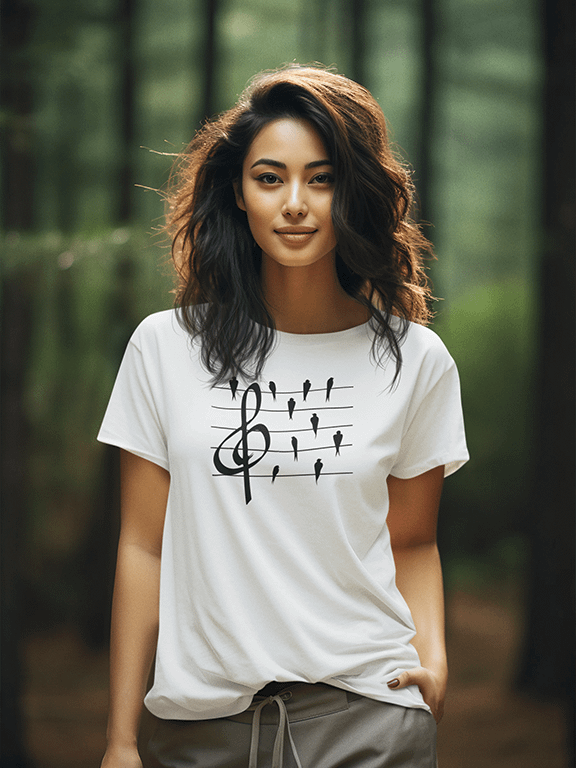 Birds on a Wire Women's Relaxed Fit Tee product image (1)