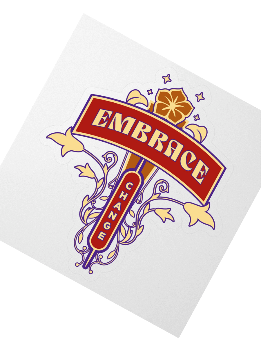 Embrace Change Kiss Cut Stickers product image (2)