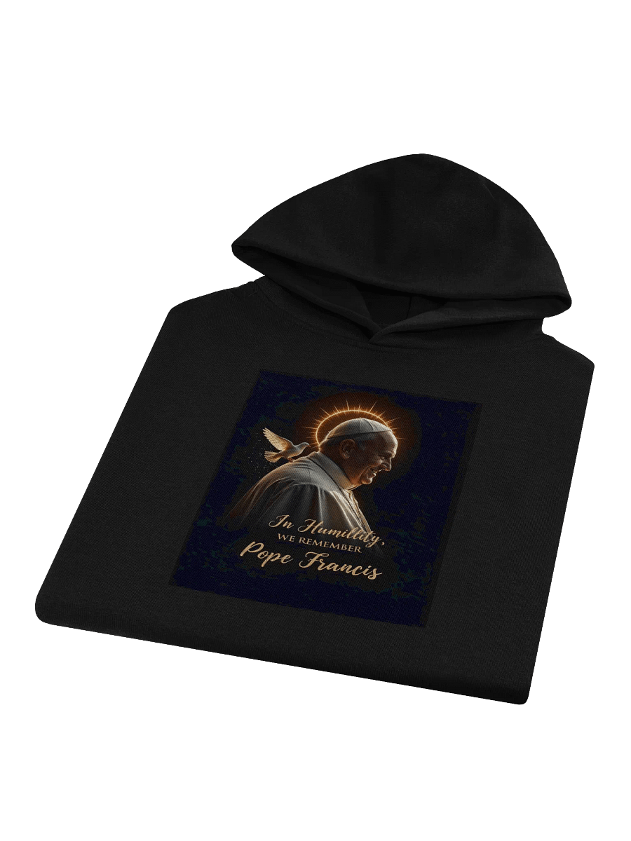 “In Humility, We Remember” Pope Francis Tribute Hoodie – Limited Edition product image (3)