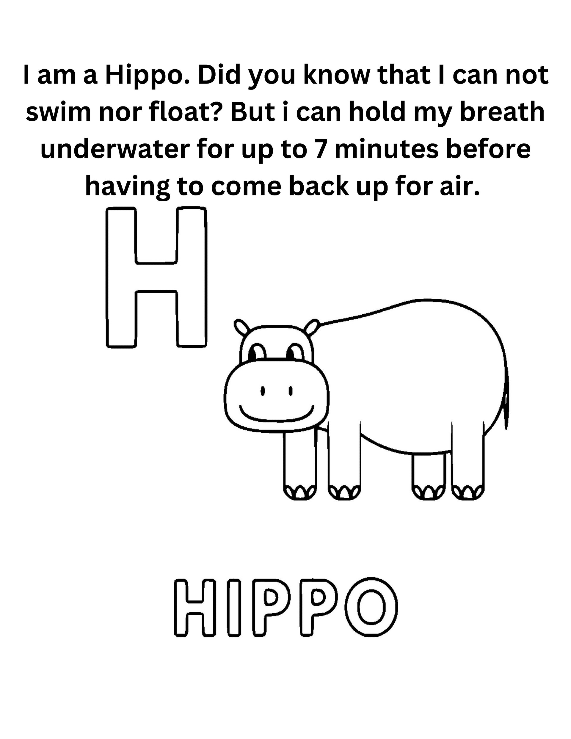 "Did You Know" Animal Facts Alphabet Coloring Pages product image (9)