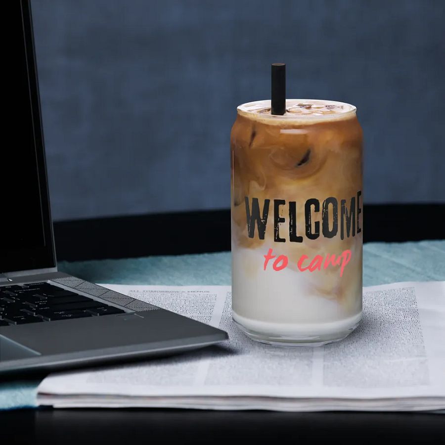Welcome to Camp- Can-Shaped Glass product image (6)
