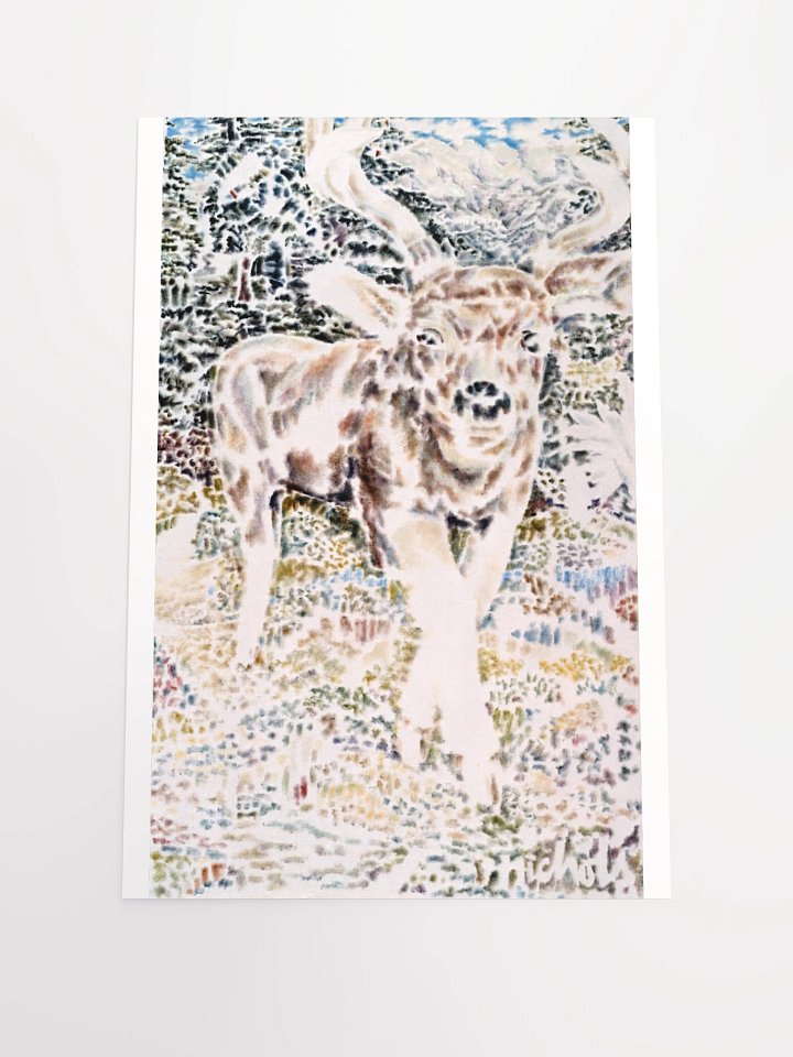 Deer on Desolation (1989) print product image (2)
