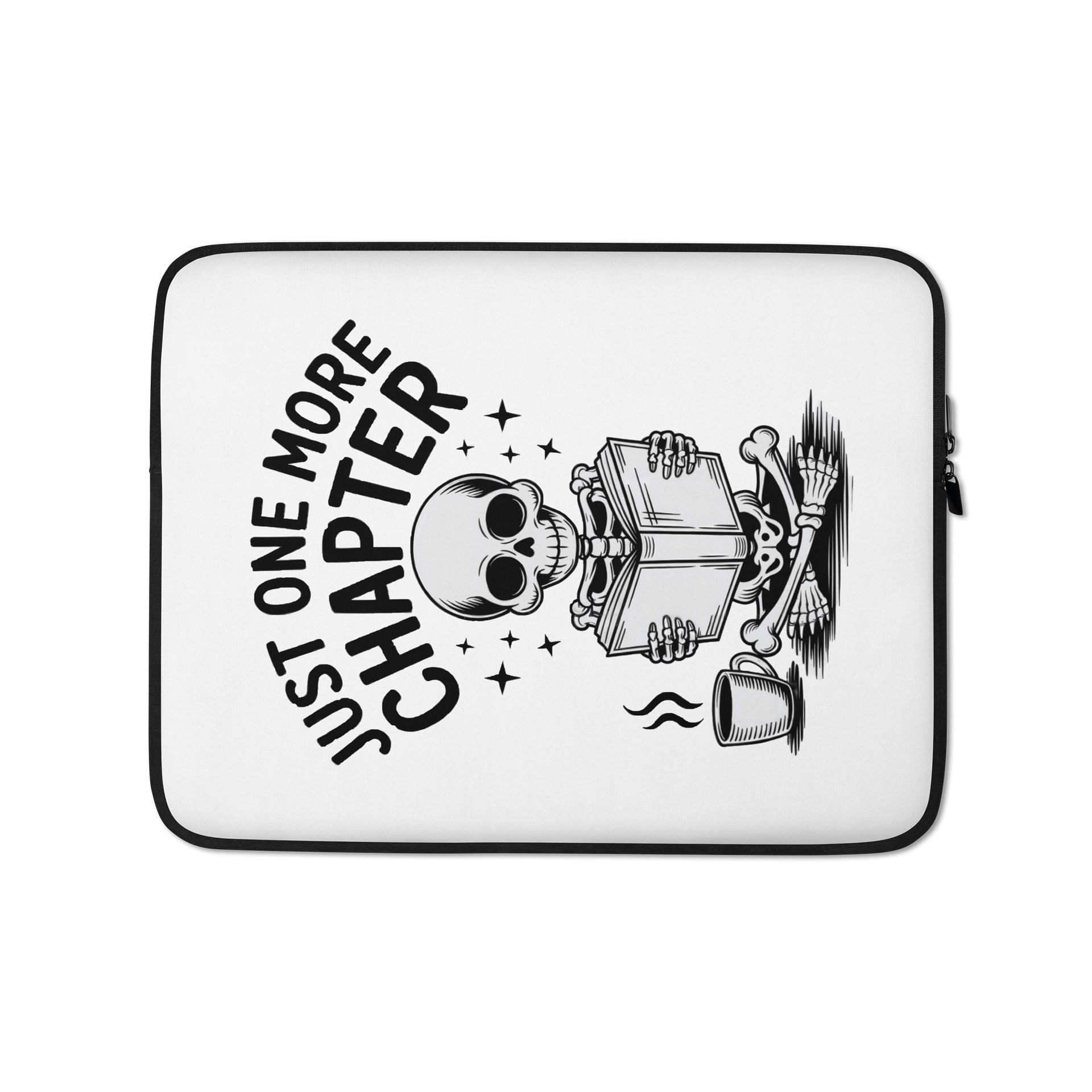 Skeleton's Bookish Refuge Laptop Sleeve product image (1)
