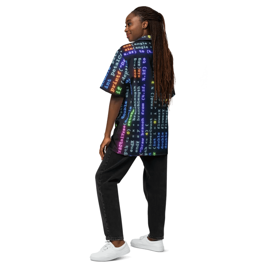 Computer Programming in C (unisex Hawaiian shirt) product image (12)