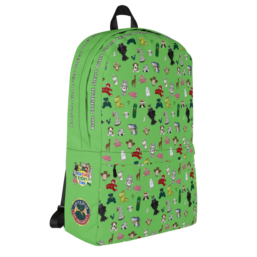 The KidTime StoryTime Character Backpack (Green) product image (8)