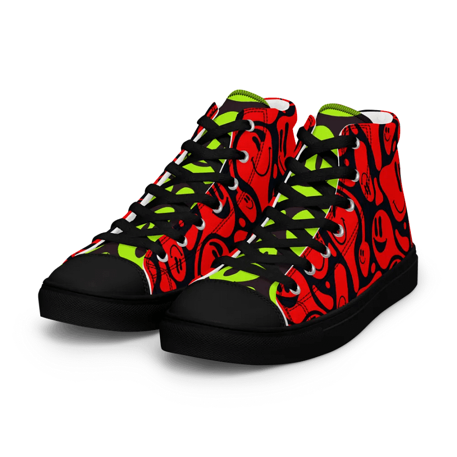 Women's High Top Canvas Shoes : 'Smile 2' product image (7)