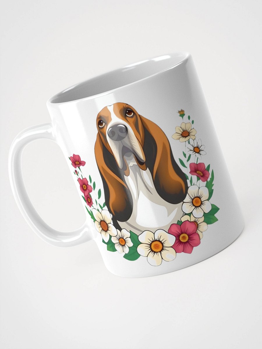 Floral Basset Hound Mug product image (9)