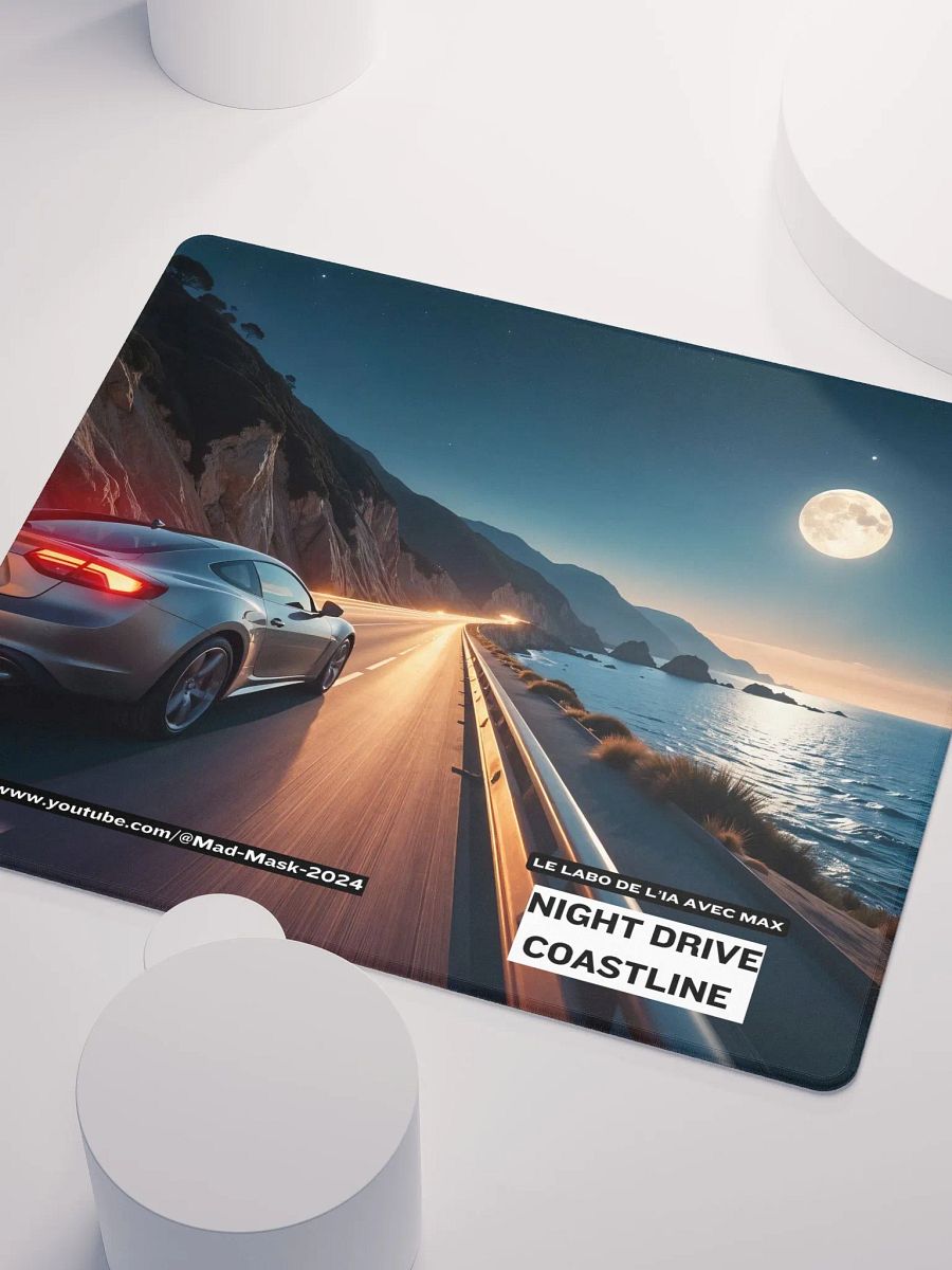 Mouse Pad Gaming Night Drive Coastline product image (3)