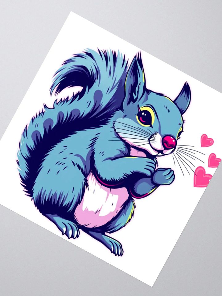 Love Struck Squirrel Sticker product image (8)