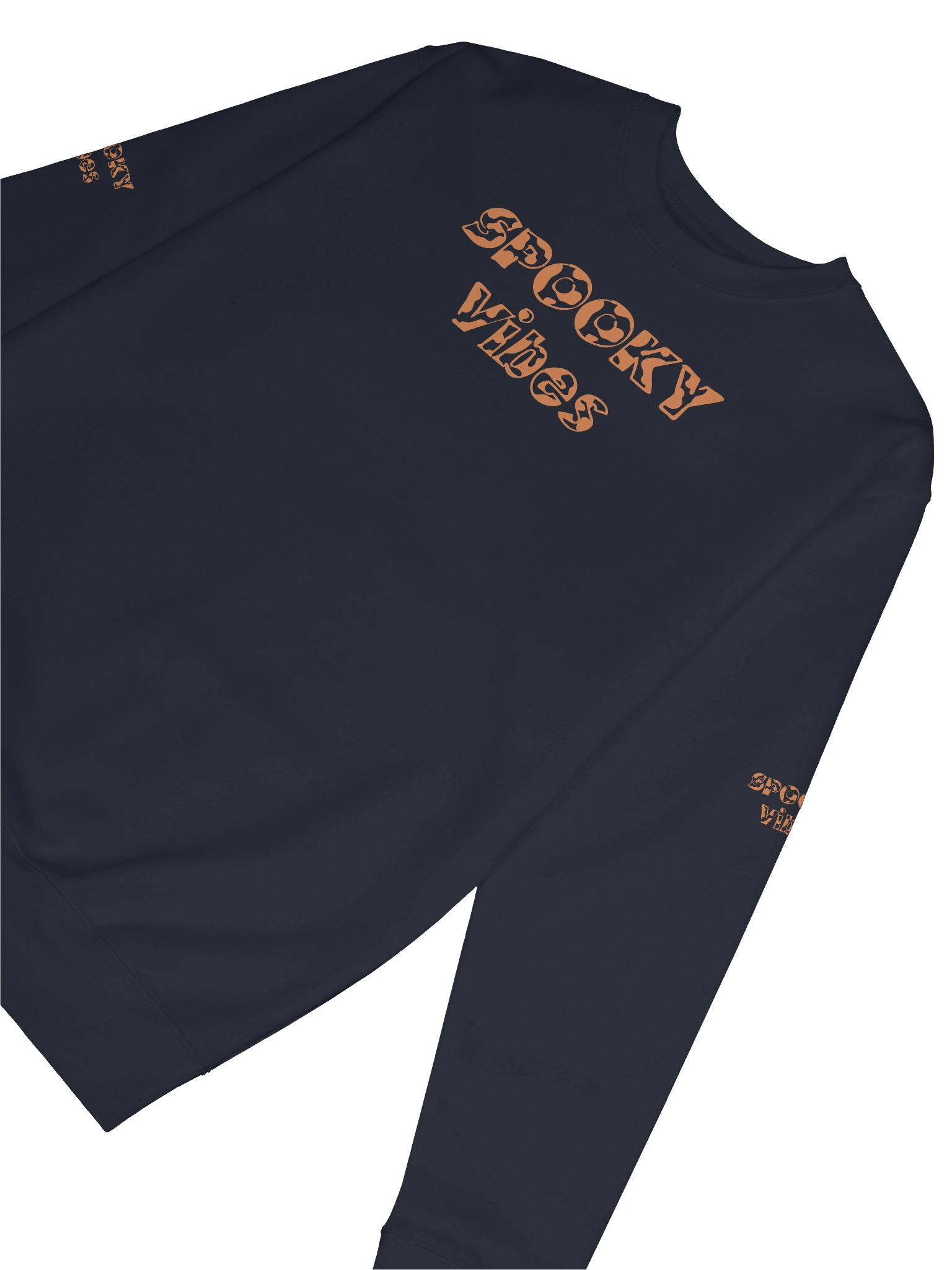 Spooky Vibes Halloween Typography Sweatshirt product image (59)